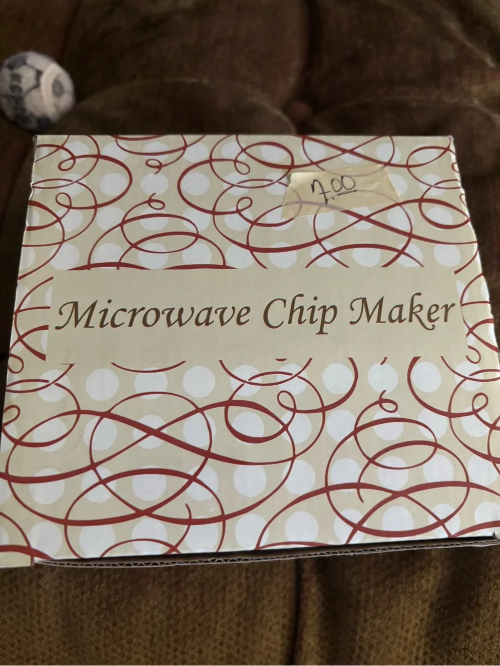 Microwave Chip Maker - Cream and Red